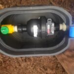 Water meter with an isolating valve or stop tap inside for easy isolation